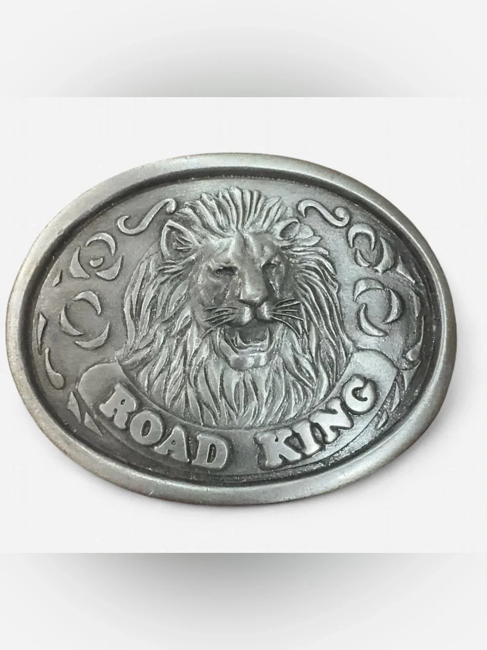 Vintage 70s Union 76 Road King Lion Trucker Drivers Club Belt Buckle